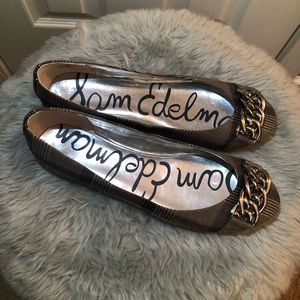 Sam Edelman Flats with Gold Accents